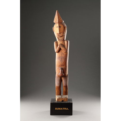 A Nias Standing Figure of a Male Figure